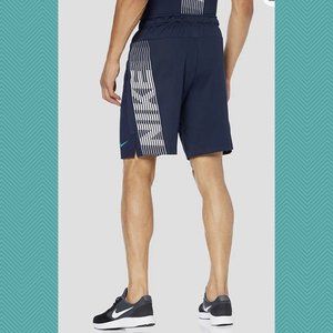 Nike Navy Spellout Dry Linear Vision Athletic Shorts